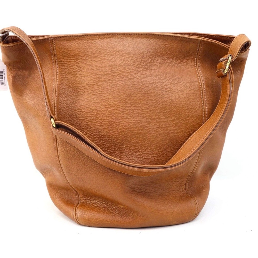 Coach Vintage 90s Sonoma Tan Pebbled Leather Bucket Bag